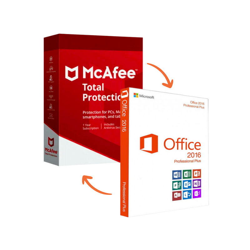 Office 2016 Professional + McAfee Total Protection - Bundle