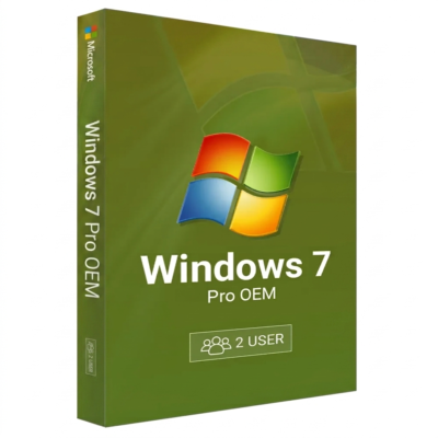 Microsoft Windows 7 Pro OEM License for 2 PCs – Original Key