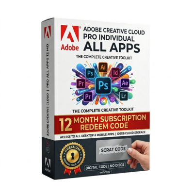 Adobe Creative Cloud Pro Individual All Apps 12 Month Redeem Code