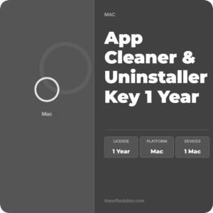 App Cleaner & Uninstaller Key 1 Year 1 Mac