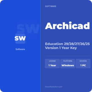 Archicad Education 29/28/27/26/25 Version 1 Year Key