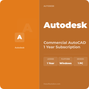 Autodesk Commercial AutoCAD 1 Year Subscription