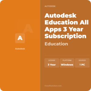 Autodesk Education All Apps 3 Year Subscription