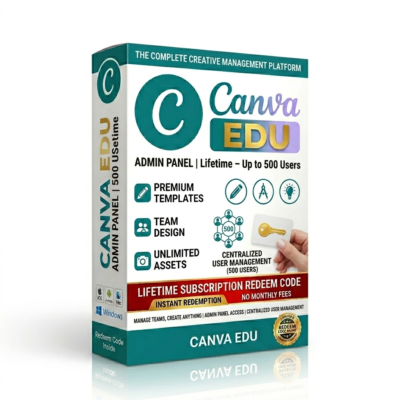 Canva Edu Admin Panel Lifetime – 500 Users