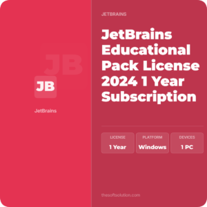 JetBrains Educational Pack License 2024 1 Year Subscription