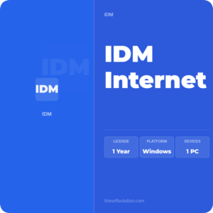 IDM Internet Download Manager Bind Key 1 PC 1 Year