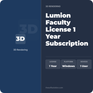 Lumion Faculty License 1 Year Subscription 1 User Account+Password