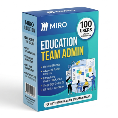 Miro Education Team Admin 100 Users Lifetime Subscription