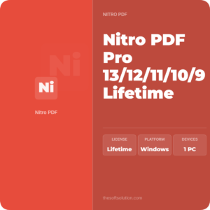 Nitro PDF Pro 13/12/11/10/9 Lifetime Activation Manual Key