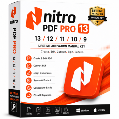 Nitro PDF Pro 13/12/11/10/9 Lifetime Activation Manual Key