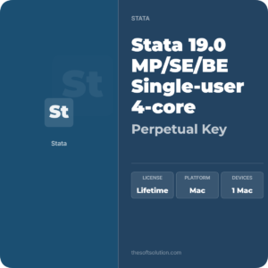 Stata 19.0 MP/SE/BE Single-user 4-core Perpetual Key for Mac