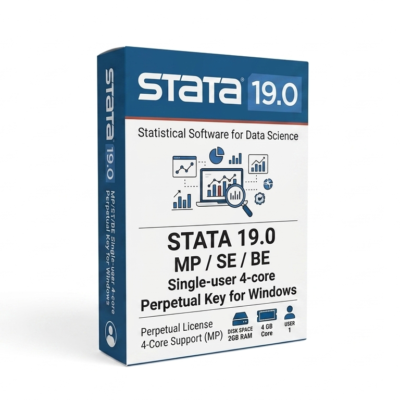 Stata 19.0 MP/SE/BE Single-user 4-core Perpetual Key for Windows