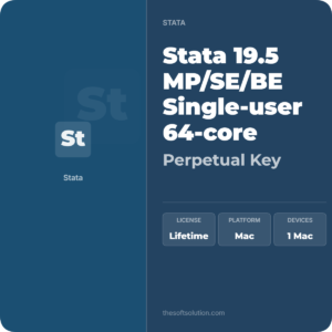 Stata 19.5 MP/SE/BE Single-user 64-core Perpetual Key for Mac