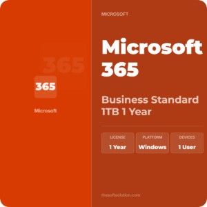 Microsoft 365 Business Standard 1TB 1 Year 1 User