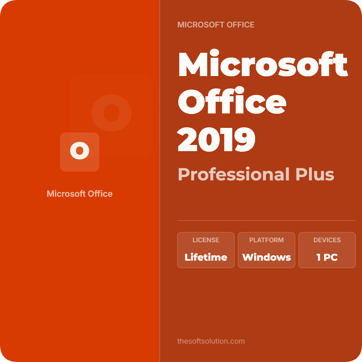 MICROSOFT OFFICE 2019 PROFESSIONAL PLUS RETAIL BIND KEY 1 PC 1 MICROSOFT OFFICE 2019 PROFESSIONAL PLUS RETAIL BIND KEY 1 PC