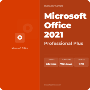 Microsoft Office 2021 Professional Plus Retail Bind Key 1 PC