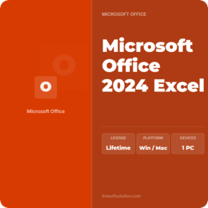 Microsoft Office 2024 Excel Retail Key 1 PC/Mac