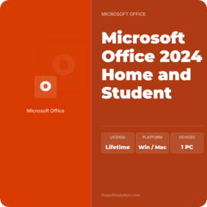 Microsoft Office 2024 Home and Student Retail Key 1 PC/Mac
