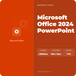 Microsoft Office 2024 PowerPoint Retail Key 1 PC/Mac