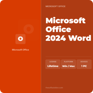 Microsoft Office 2024 Word Retail Key 1 PC/Mac