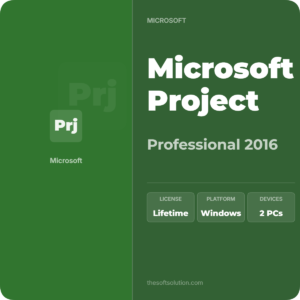 Microsoft Project Professional 2016 Retail Key 2 PC