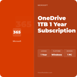 OneDrive 1TB 1 Year Subscription