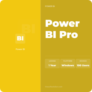 Power BI Pro 100 Users 1 Year Redeem Code