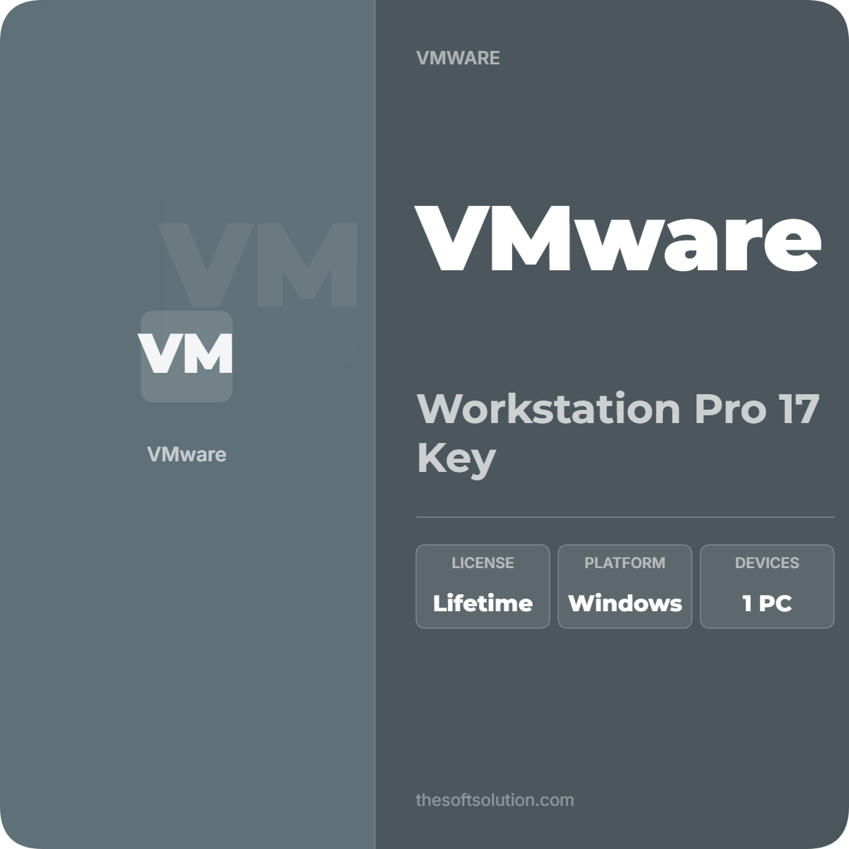 VMWARE WORKSTATION PRO 17 KEY FOR WINDOWS/LINUX LIFETIME 1 VMWARE WORKSTATION PRO 17 KEY FOR WINDOWS/LINUX LIFETIME
