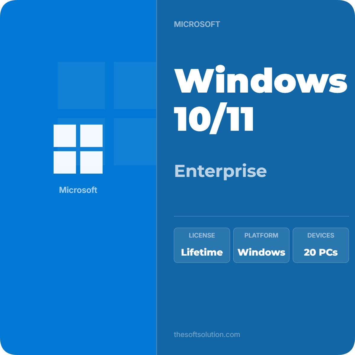 WINDOWS 10/11 ENTERPRISE MAK KEY 20 PC 1 WINDOWS 10/11 ENTERPRISE MAK KEY 20 PC