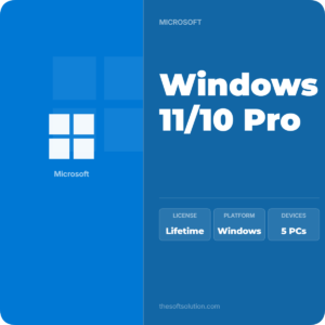 Windows 11/10 Pro Retail Key 5 PC