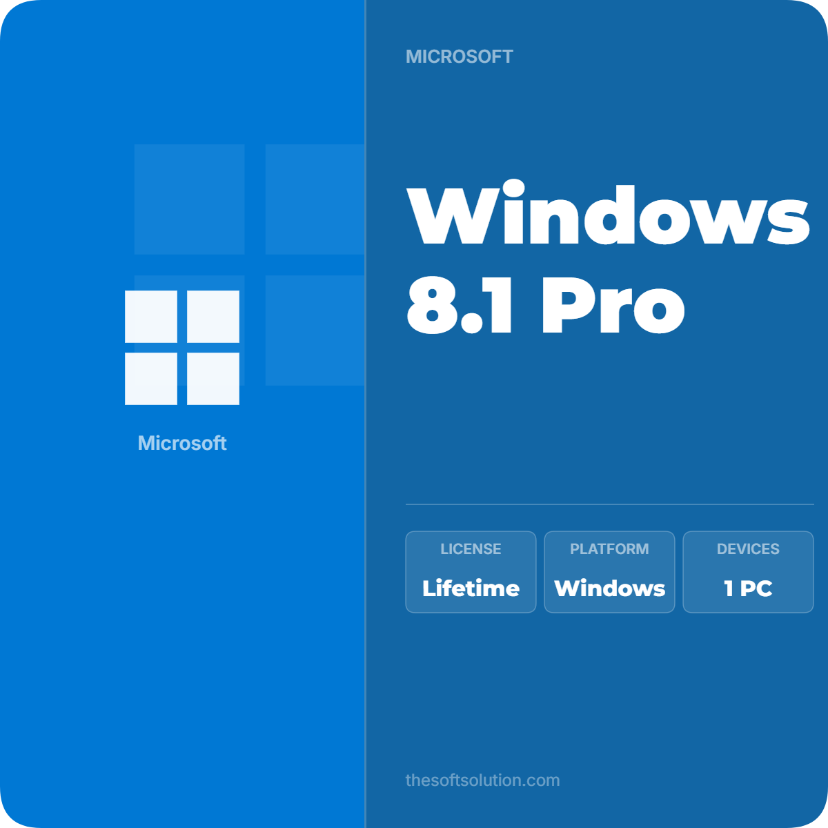 WINDOWS 8.1 PRO RETAIL KEY 1 PC 1 WINDOWS 8.1 PRO RETAIL KEY 1 PC
