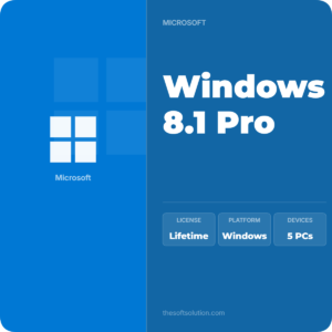 Windows 8.1 Pro Retail Key 5 PC