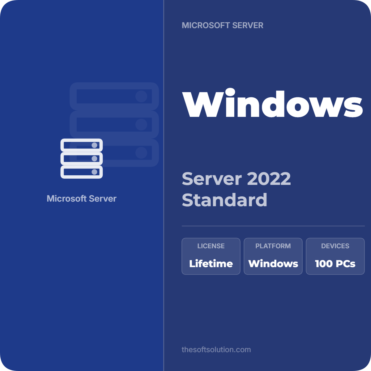 WINDOWS SERVER 2022 STANDARD MAK KEY 100 PC 1 WINDOWS SERVER 2022 STANDARD MAK KEY 100 PC