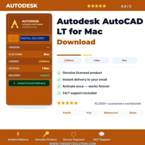 Buy Autodesk AutoCAD LT for Mac Download – Genuine License | The Soft Solution
