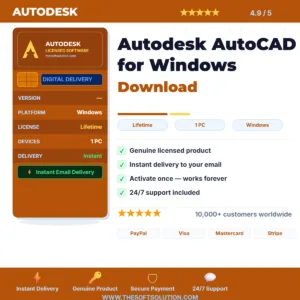 Buy Autodesk AutoCAD for Windows Download – Genuine License | The Soft Solution