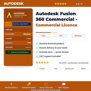 Buy Autodesk Fusion 360 Commercial - Commercial Licence – Genuine License | The Soft Solution
