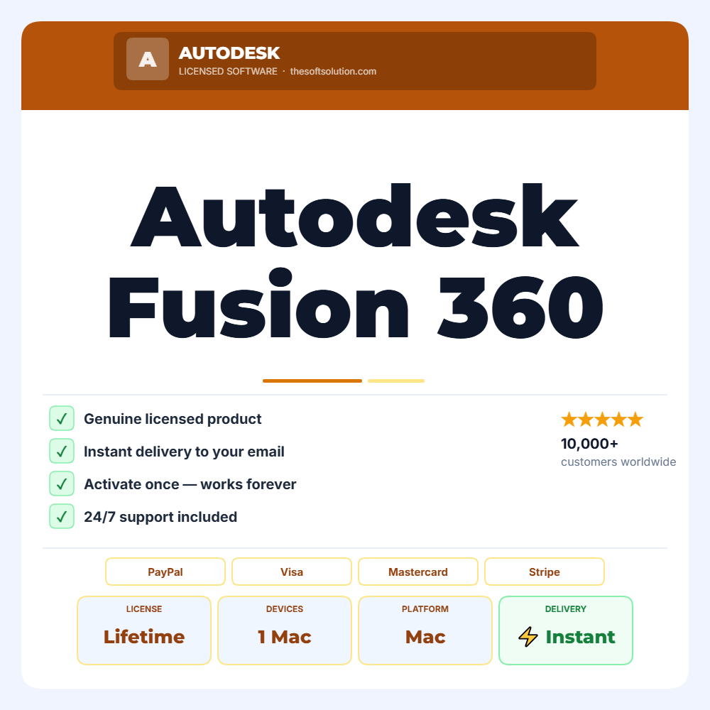 Buy Autodesk Fusion 360 for Mac – Genuine License | The Soft Solution