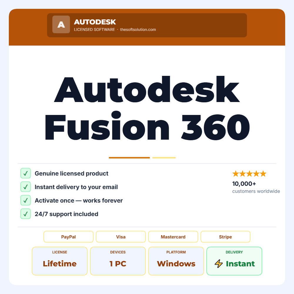 Buy Autodesk Fusion 360 for Windows – Genuine License | The Soft Solution