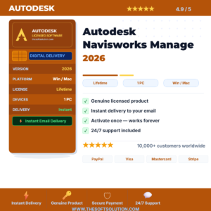 Buy Autodesk Navisworks Manage 2026 – Construction Project Review and Coordination Software – Genuine License | The Soft Solu
