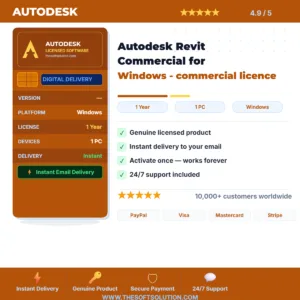 Buy Autodesk Revit Commercial for Windows - commercial licence – Genuine License | The Soft Solution