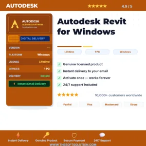 Buy Autodesk Revit for Windows – Genuine License | The Soft Solution
