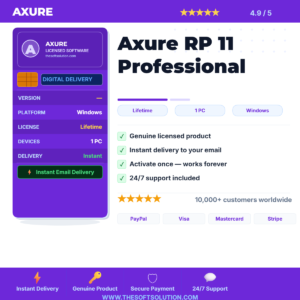 Buy Axure RP 11 Professional – Advanced Wireframing and UX Design Software – Genuine License | The Soft Solution