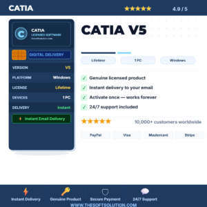 Buy CATIA V5 – Advanced Product Design and Engineering Software Suite – Genuine License | The Soft Solution