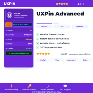 Buy UXPin Advanced – Collaborative UI UX Design and Prototyping Platform – Genuine License | The Soft Solution
