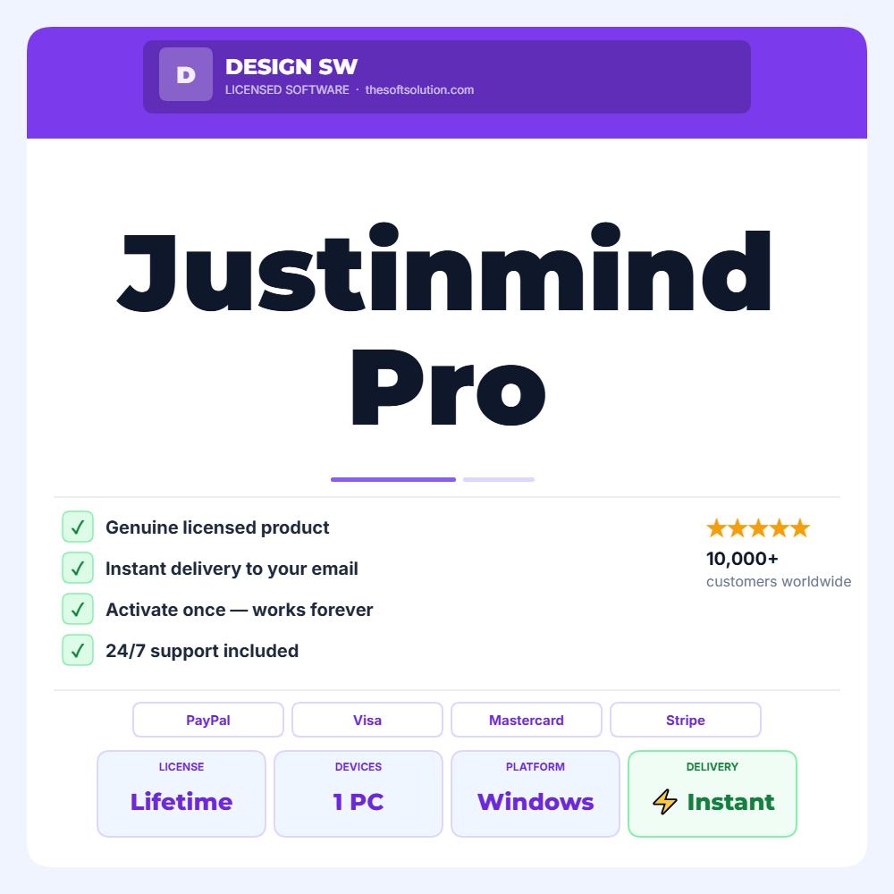 Buy Justinmind Pro – Interactive Mobile and Web App Prototyping Software – Genuine License | The Soft Solution