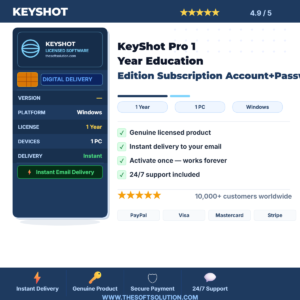 Buy KeyShot Pro 1 Year – Genuine Account + Password – TheSoftSolution