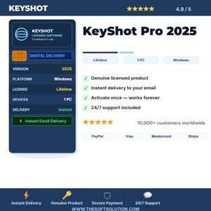 Buy KeyShot Pro – Genuine License Key – TheSoftSolution