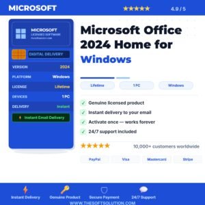 Buy Microsoft Office 2024 Home for Windows – Genuine License | The Soft Solution