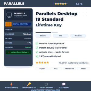 Buy Parallels Desktop 19 Standard Lifetime Key – Genuine License | The Soft Solution