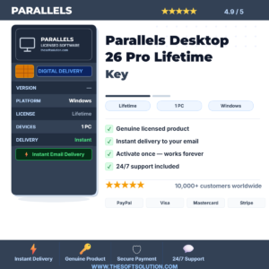 Buy Parallels Desktop 26 Pro – Genuine License Key – TheSoftSolution